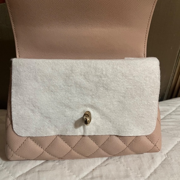 Chanel Extra Mini Pink Quilted Caviar Coco Handle - Picture 4 of 11